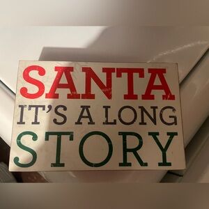 Festive Holiday Sign - Red, Green, and Black